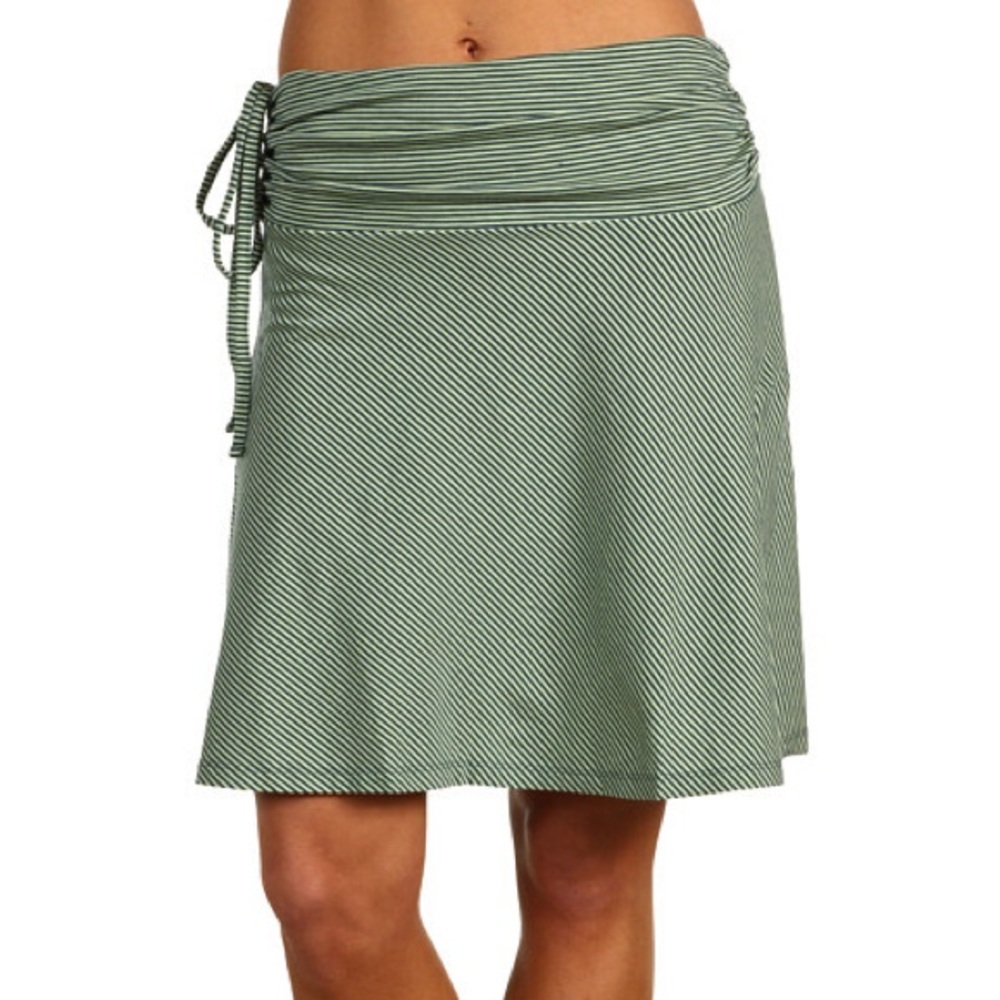 Patagonia Women’s Lithia Convertible Skirt Top Green Striped Medium - Picture 9 of 9